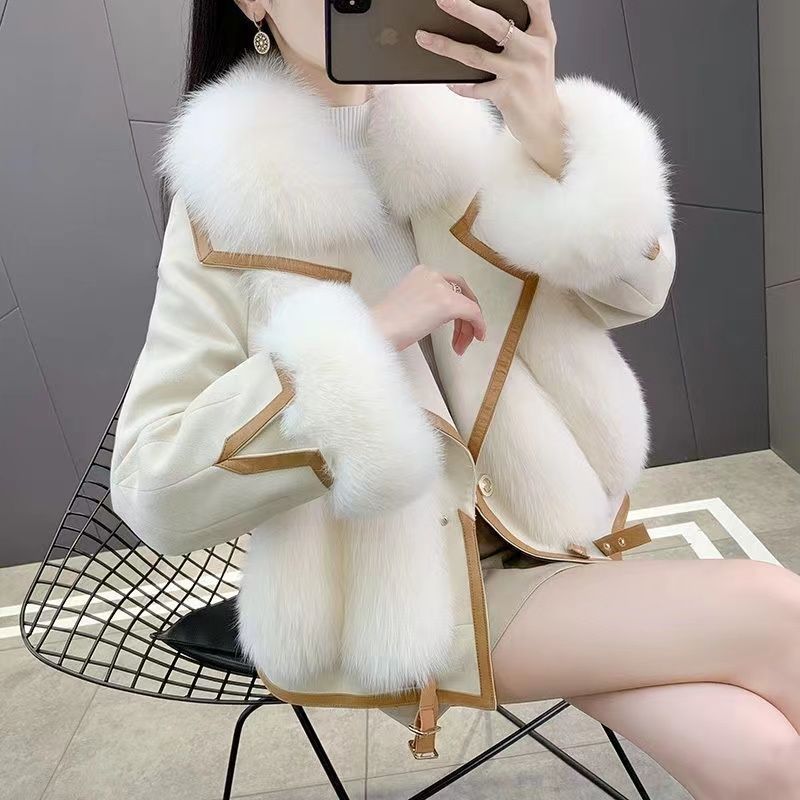 Fur Women's Fur Imitation Fox Fur Jacket